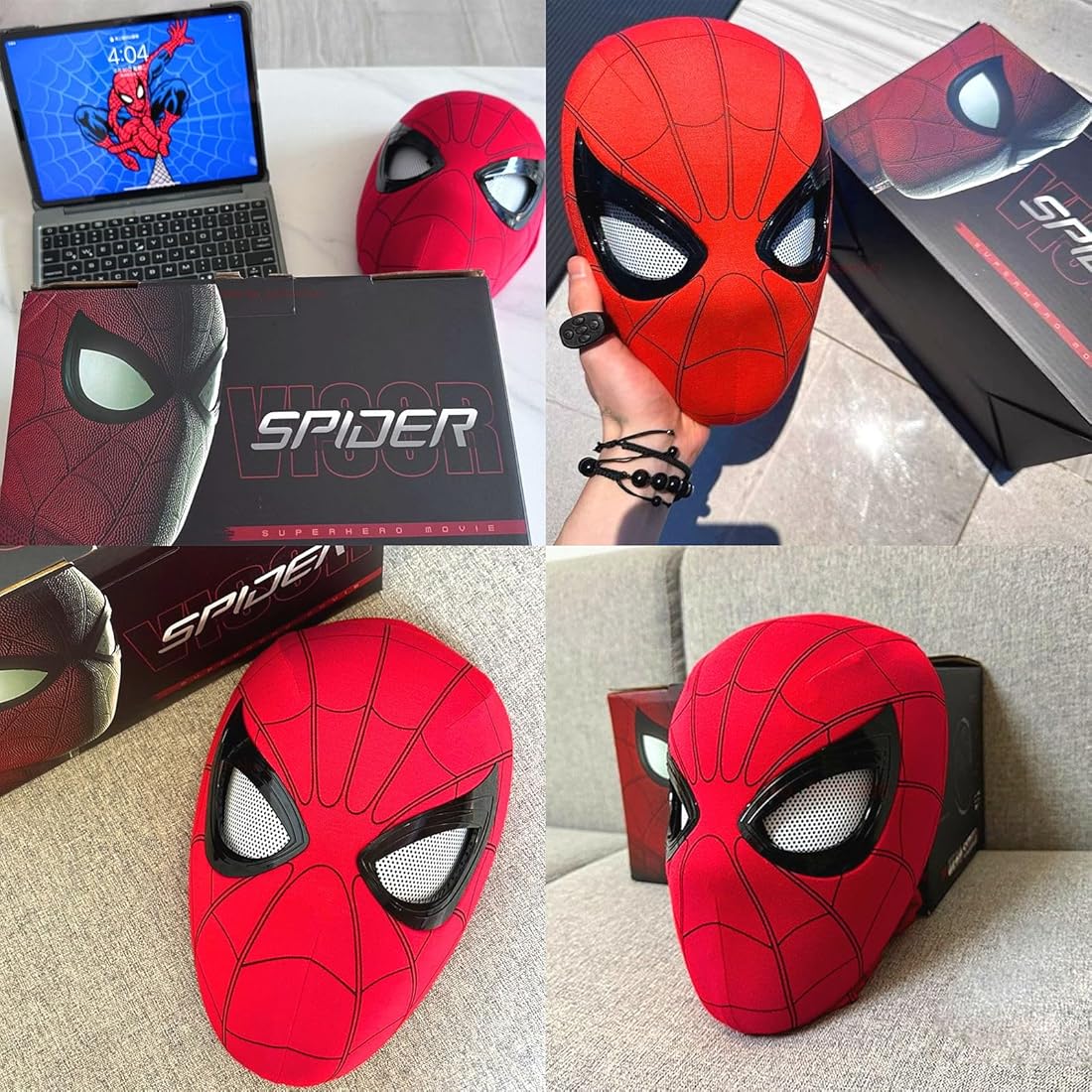 SpideyHub™ Spiderman WINKING MASK